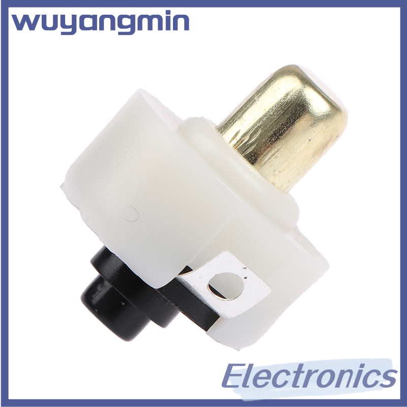 wuyangmin 2Pcs 17mm LED Flashlight Push Button Switch ON OFF Electric Torch Tail Switch