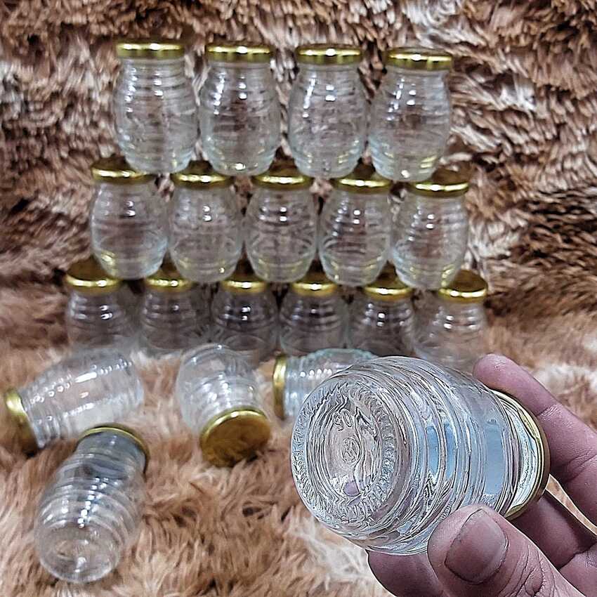 Hũ Chưng Yến 100ML (combo 10 cái) con ong  nắp thiếc vàng –  Hũ Thủy Tinh Đựng Sữa Chua - Hũ Thủy Tinh 100ML
