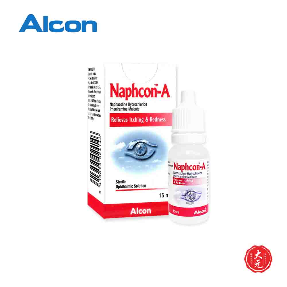 Alcon NaphconA Eye Drop • Relieve Red Eyes & Itching 15ml • By Dah Yen