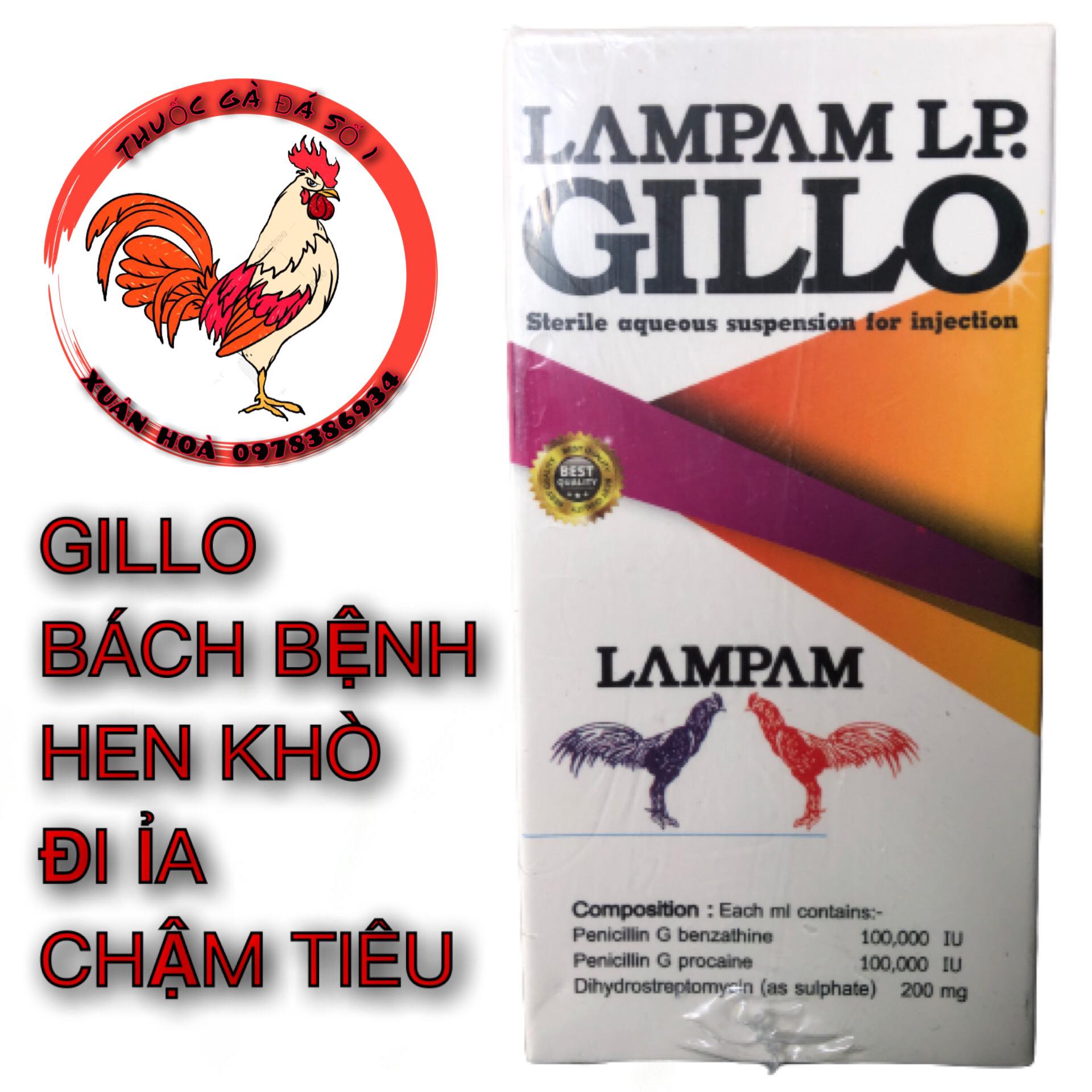GILLO dùng cho gà bị bách bệnh