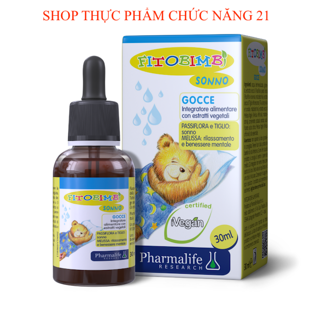 FITOBIMBI SONNO - siro thảo dược châu âu giúp bé ngủ ngon, dùng được cho trẻ từ 6 tháng - 12 tuổi