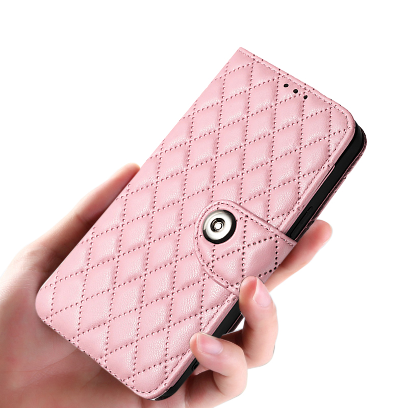 For infinix Note 50 Pro Plus / 50X Phone case Fashionable Diamond-quilted Texture PU Magnetic Snap - Closure Flip Wallet Card Holder 3D Stand Holder Case For infinix Note 50X Cover casing HP.