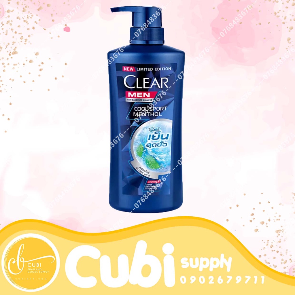 Dầu Gội Đầu Clear Men Thái Lan CHAI 450ML