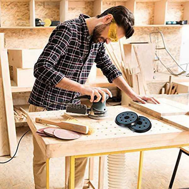 (C G K 5 inch 8 Holes 125mm Hook Loop Sanding Backing Pad for Orbital Sander Disk Discs Backup Stick on Pad