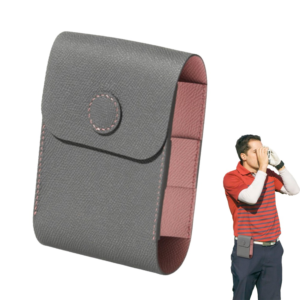 WHTRY Golf Accessory Golf Stitching Case Shockproof Case Leather Protective Case Waterproof Box Diastimeter Case For Golf Golf Ball Bag Leather Storage Case Golf Rangefinder ic Case