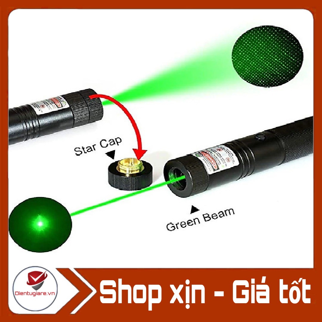 [HCM]Đèn lazer 303 tia Xanh lá