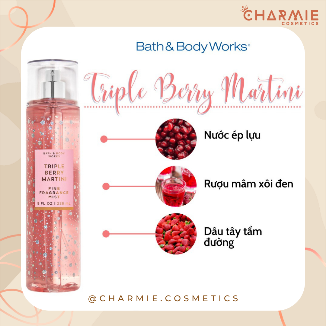 [SALE XẢ KHO] Xịt thơm Bath & Body Works 236ml Mỹ