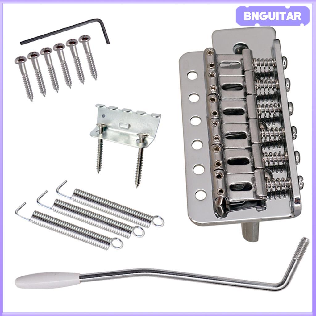 BNGUITAR 6 Strings Guitar Bridge for ST Guitar Standard Set Parts Replacement Durable