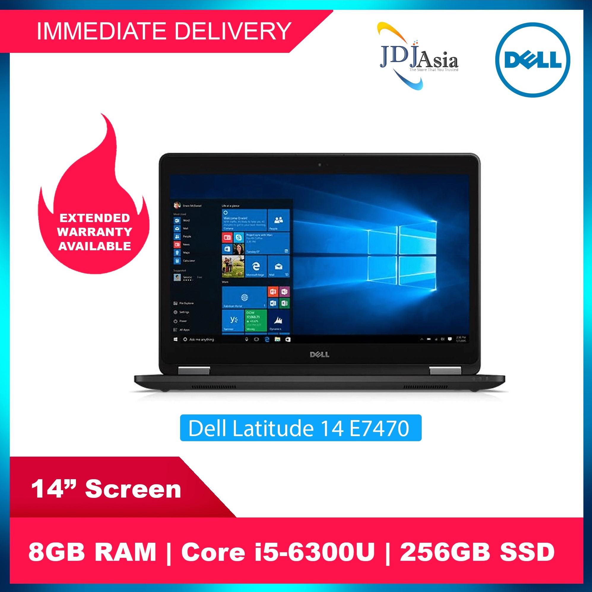 Immediate Delivery Dell Refurbished Latitude 14 E7470 Core I5 Business Laptop Notebook Core I5 6300u X2 2 4ghz 8gb Ddr4 256gb Ssd Win10 Pro 64bit Extended Warranty Up To 24 Months Lazada Singapore