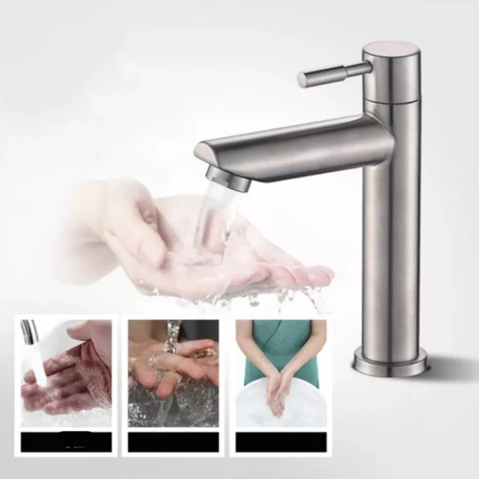 Vòi lavabo inox 304