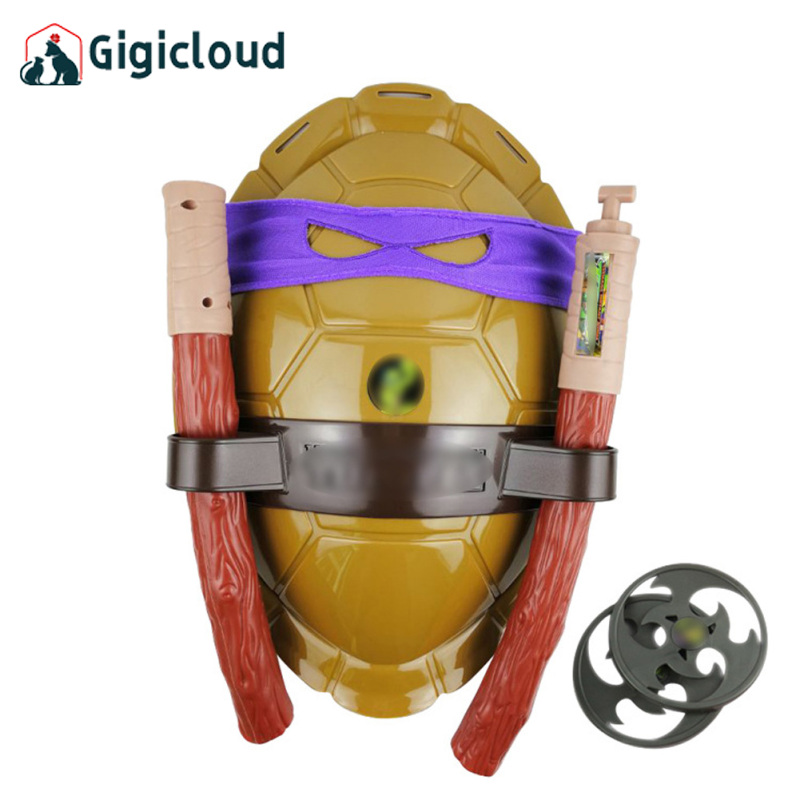 Gigicloud Cartoon Anime Turtle Shell Toys Set Wearable Cosplay Props For Boys Girls Party Gifts