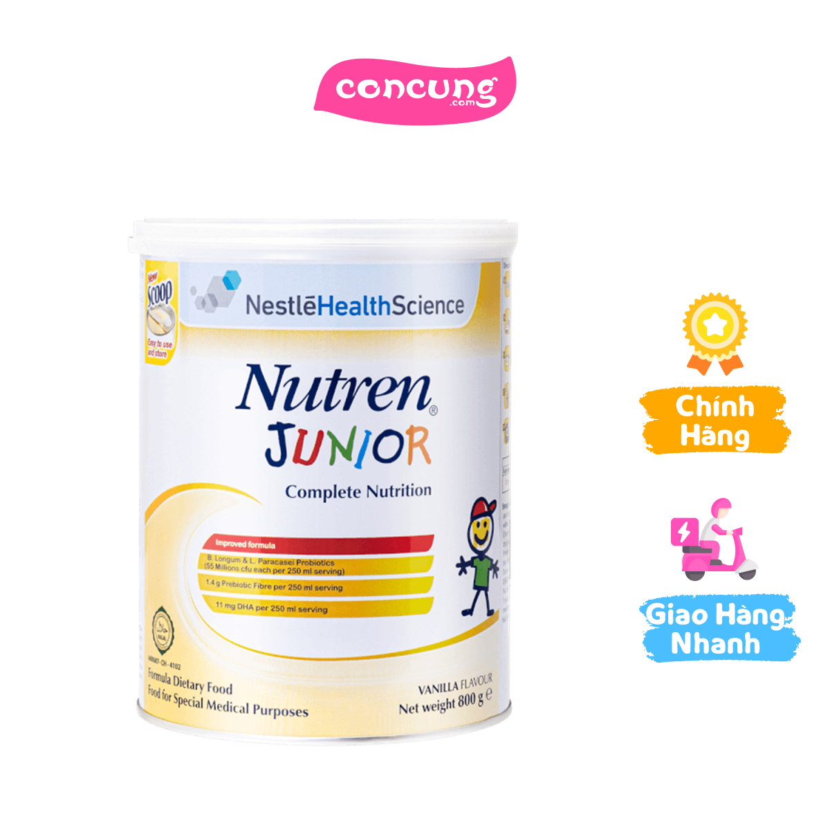 Sản phẩm dinh dưỡng y học nutren junior, 800g