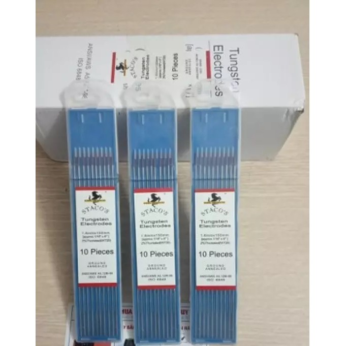 1 hộp 10 que hàn tig inox 1.6*150 kim hàn tig