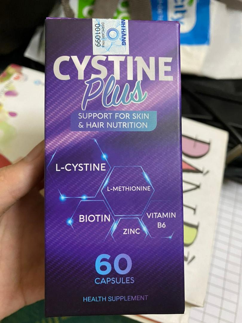 [Chính hãng] Cystine Plus-Viên uống giảm mụn, ngăn rụng tóc thumbnail