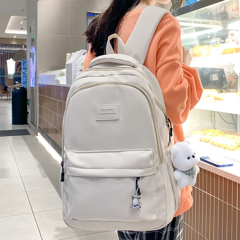 New Female Fashion Lady High Capacity Waterproof College Backpack Trendy Girls Laptop School Bags Cute Girl Travel Book Bag.