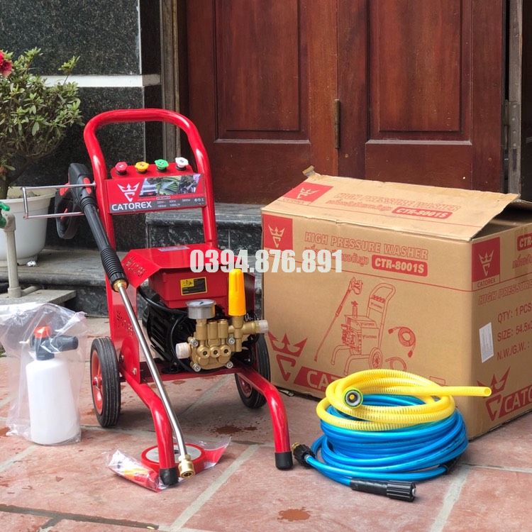 [FREE SHIP] [VIDEO] Máy Rửa Xe Cao Áp 3.8Kw Catorex