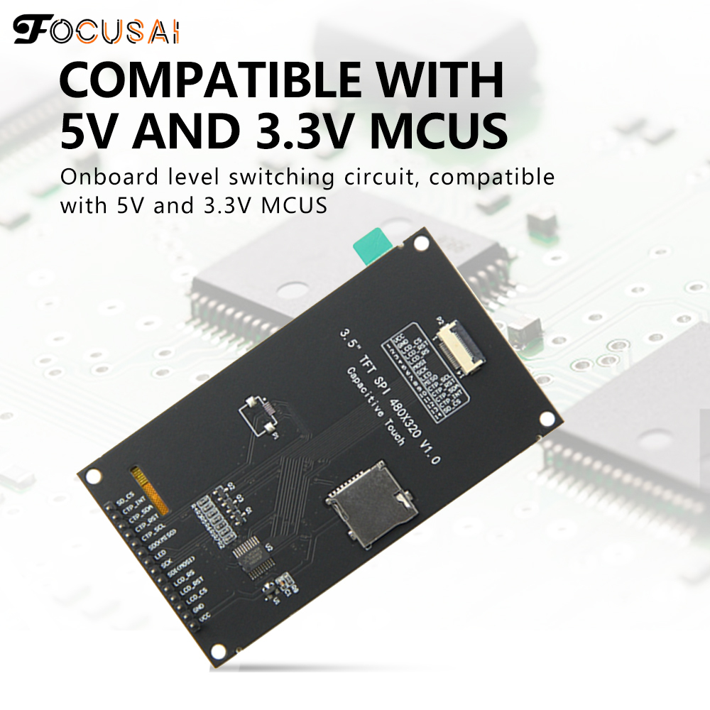 FocusAi LCD Screen Module 3.5inch TFT Display Module SPI Serial 240*320 HD Electronic Accessories Electronic Screen Driver Accessories