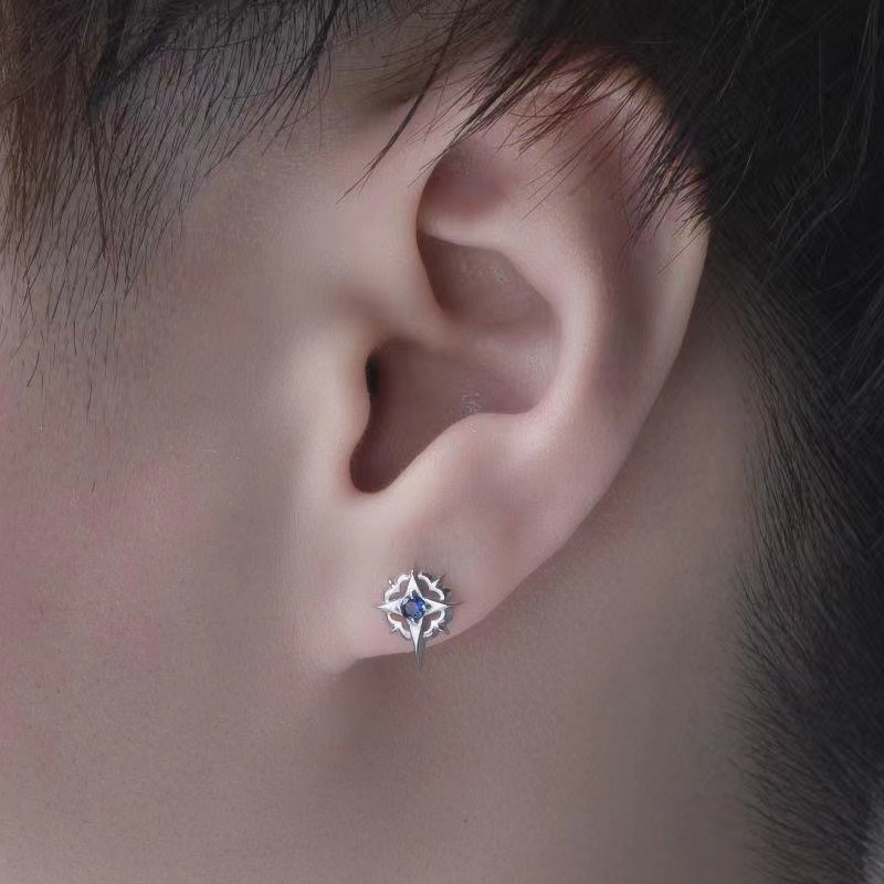 %E3%80%90Cheap%E3%80%91Polaris%20Ear%20Studs%20Trendy%20Men's%20Korean%20Style%20Ear%20Studs%20Simple%20Cross%20Diamond%20Ear%20Studs%20for%20Men%20-%20Image%203