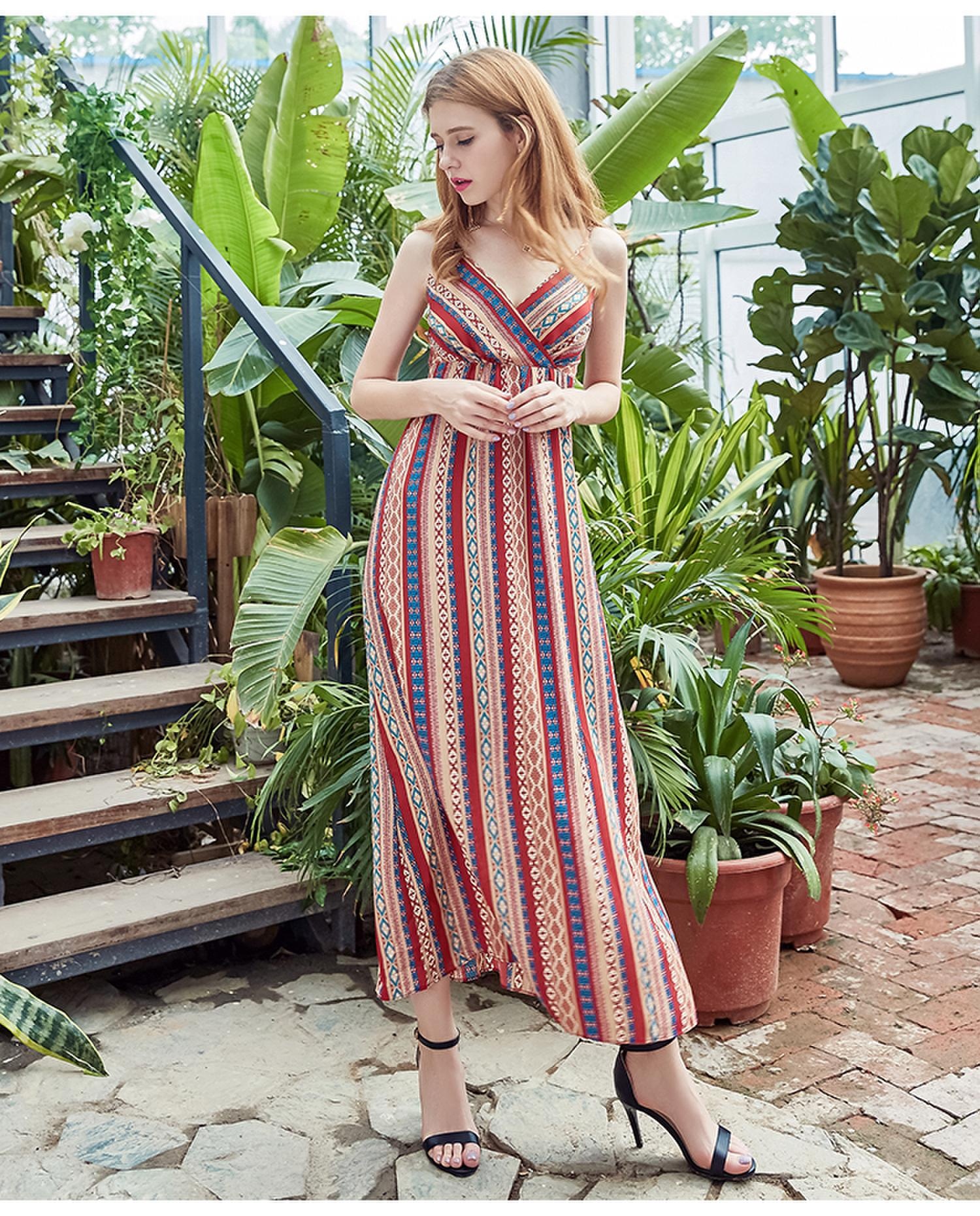[HCM]ĐẦM MAXI SANG TRỌNG CAO CẤP BEYEU1688 - BY4318A ĐỎ