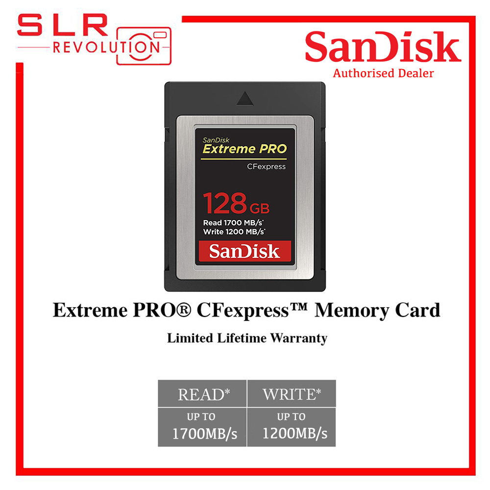 SanDisk Extreme PRO 128GB CFexpress Type-B Memory Card,  1700MB/s Read, 1200MB/s Write : Electronics