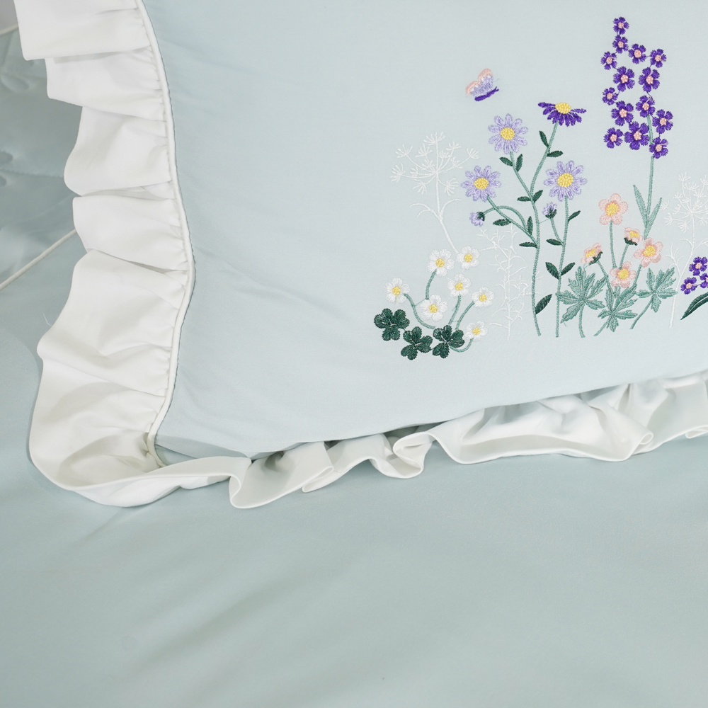 Bộ ga chun chần Everon ESB 22051 SIÊU MỊN (01 ga chun chần + 02 vỏ gối 45cmx65cm)