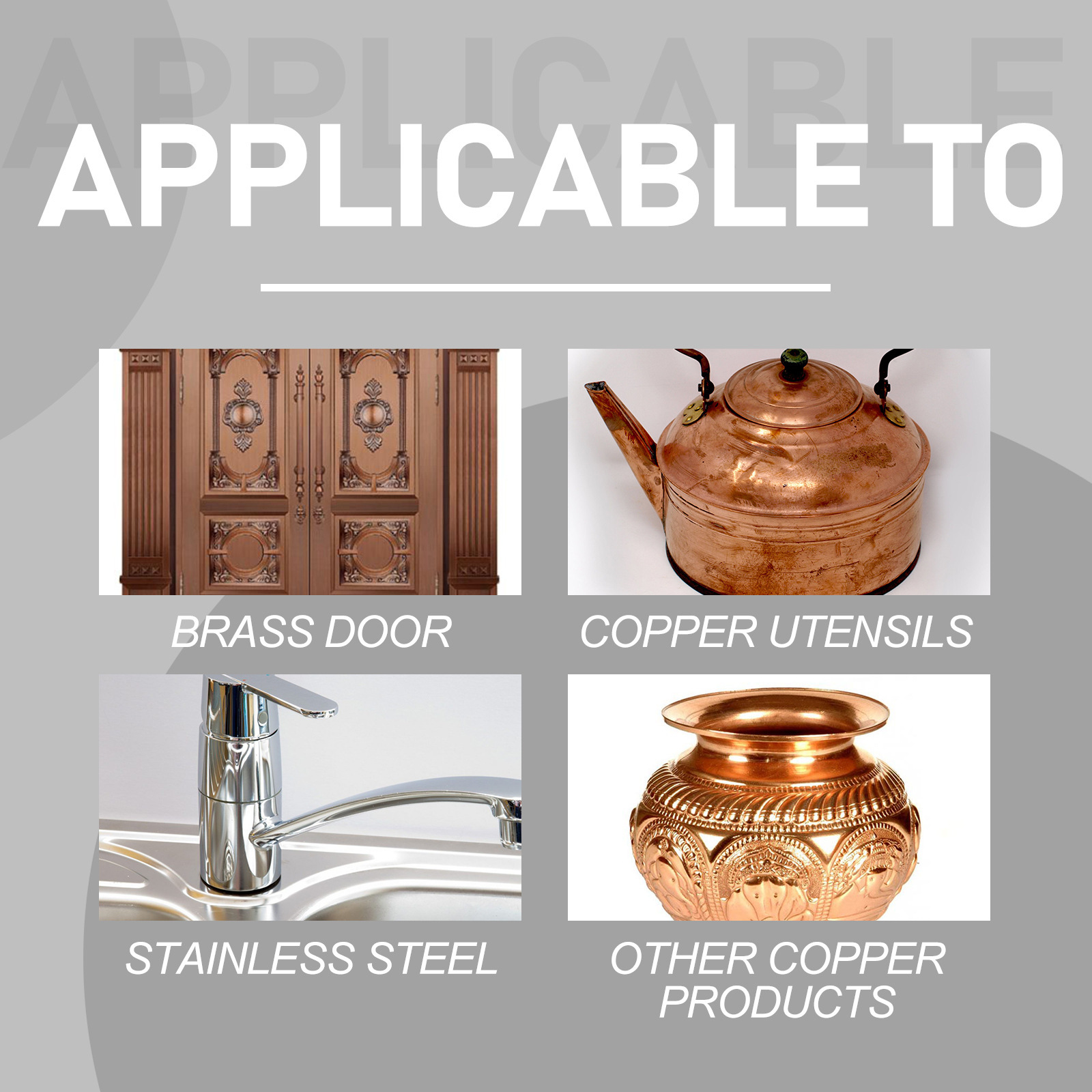 Jaysuing Copper Ware Copper Cleaner Copper Pot Copper Ware Oxide Removal Brass Red Copper Rust Removal Brightener