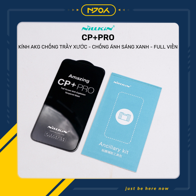 Kính cường lực trong suốt nillkin cp+pro chống trầy cho điện thoại iphone 16 pro max 15 14 13 12 11