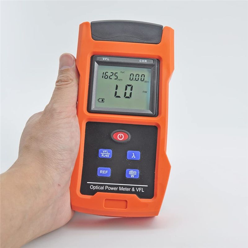 Rechargeable Battery Powered Optical Power Meter Featuring Visual Fault ...