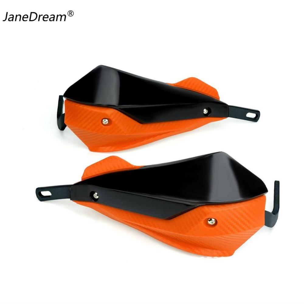 JaneDream Pair Universal 22mm 28mm 7/8' 1 1/8" Motorcycle Handguards Handlebar Dual Colors Guards for Motocross Dirt Bike Hand Guards Hand Guard