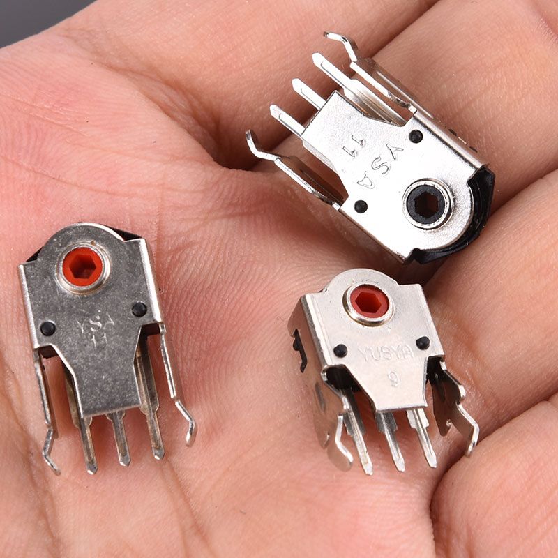 2Pcs Highly Accurate Decoder 9mm/11mm Red Core Rotary Mouse Scroll Wheel Encoder for PC Mouse alps encoder XUANTING.