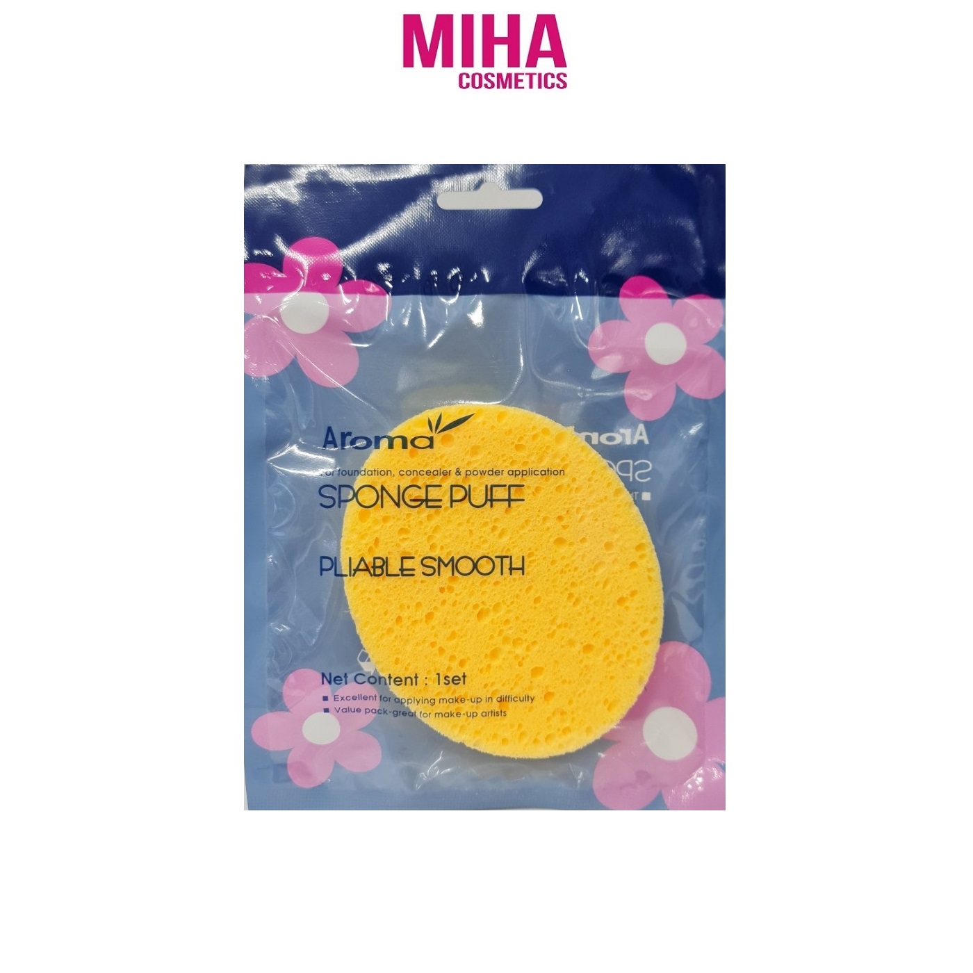 Bông bọt biển rửa mặt massage mira aroma sponge puff