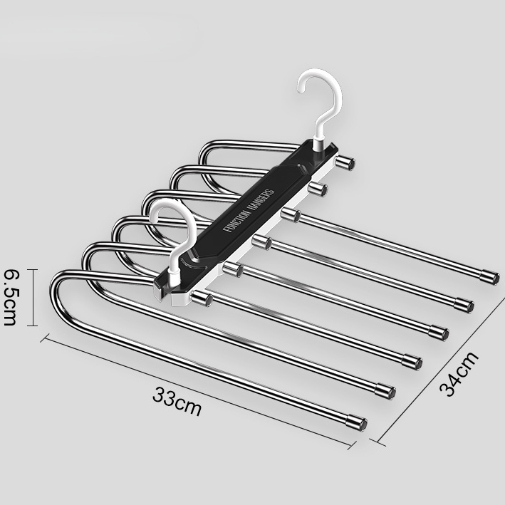 Homenhome Household multifunctional folding magic seamless pants storage rack
