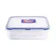 [SG Stock] [Bundle of 2] LocknLock PP Microwave Airtight Stackable Classic Food Container Square 600ML (HPL822*2). 