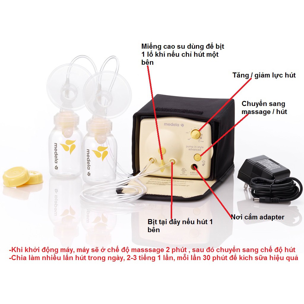Nút cao su gắn mặt nạ Medela pump in style advanced