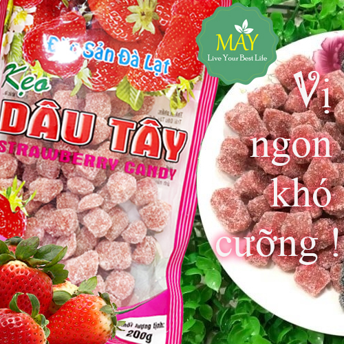 [Freeship MAX] Kẹo Dâu tây Đà Lạt (200gr)