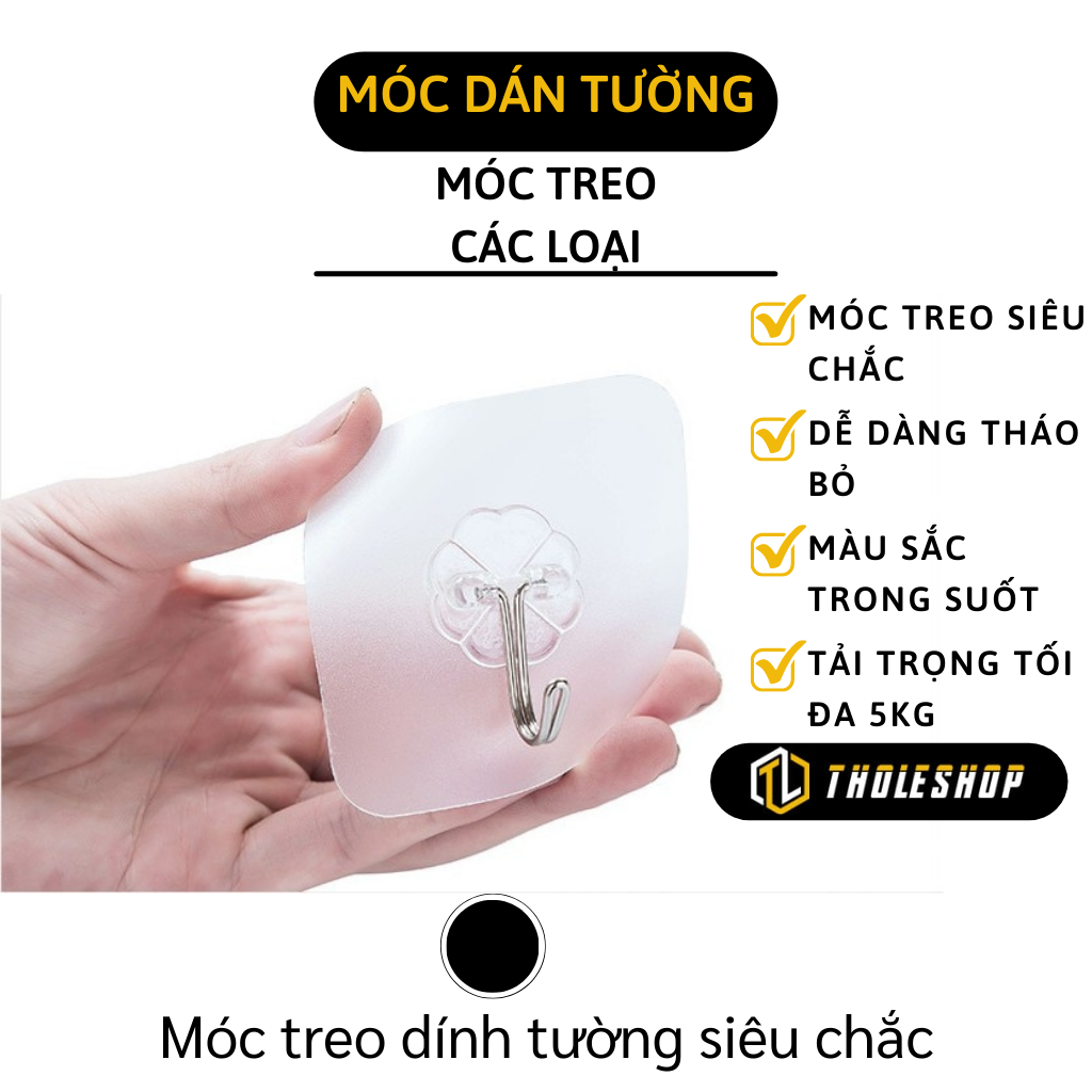 Móc dán tường - 10 Móc treo dính tường chịu lực siêu chắc - Móc treo tường có độ bám dính tốt dễ sử dụng được trên nhiều bề mặt