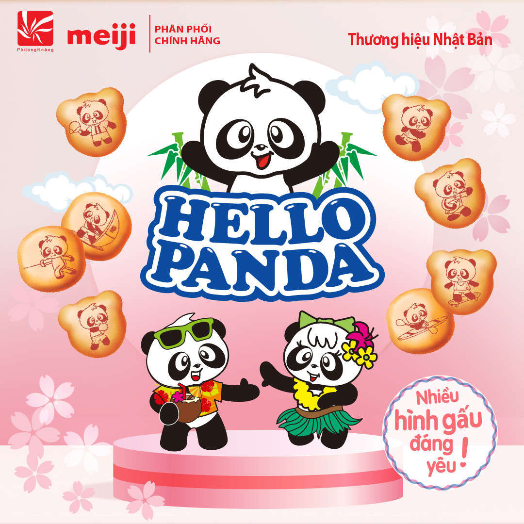 [ BÁNH GẤU MEIJI ] Hello Panda 40g 6 vị