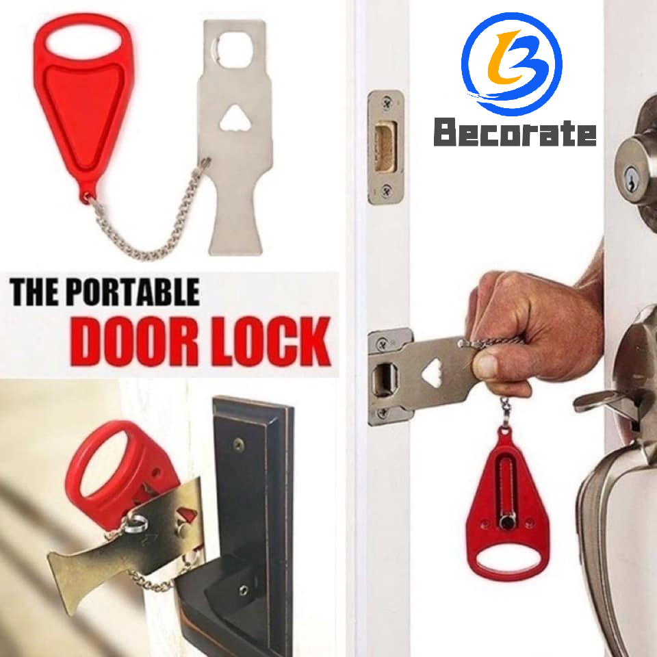 BECORATE Security AntiTheft Lock Portable Travel Door Lock Home
