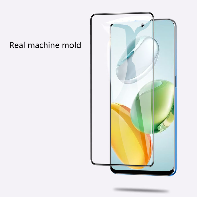 (2Pcs)Biruiqu For Honor 200 Smart 9H 2.5D Full Cover Tempered Glass Screen Protector Film Black. 