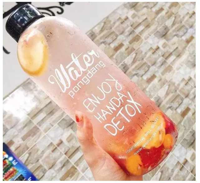 Bình Đựng Nước Thuỷ Tinh Detox 1000 Ml