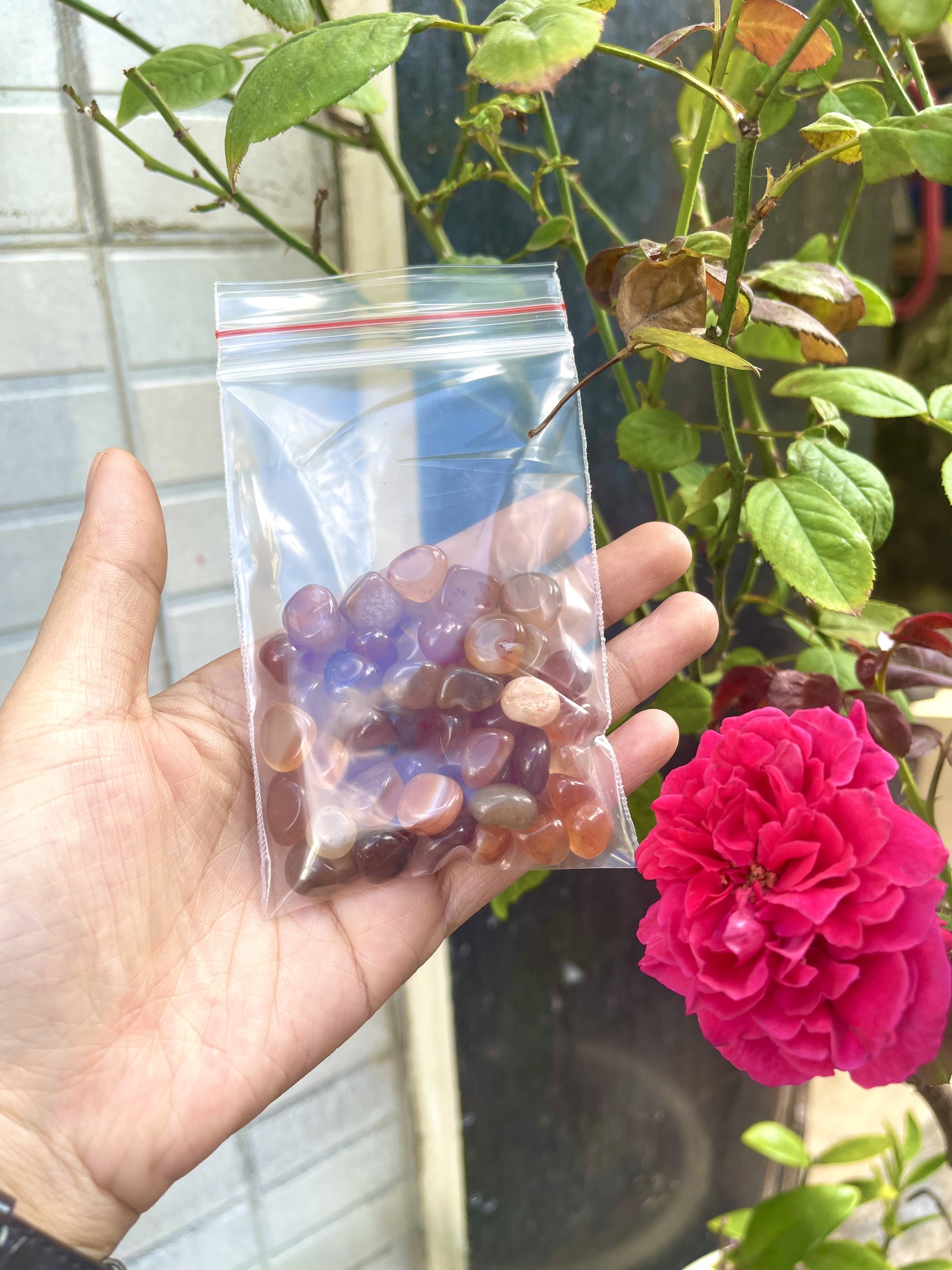 Đá vụn carnelian - carnelian gravel | đá thanh tẩy, tarot, sưu tầm | cada decor