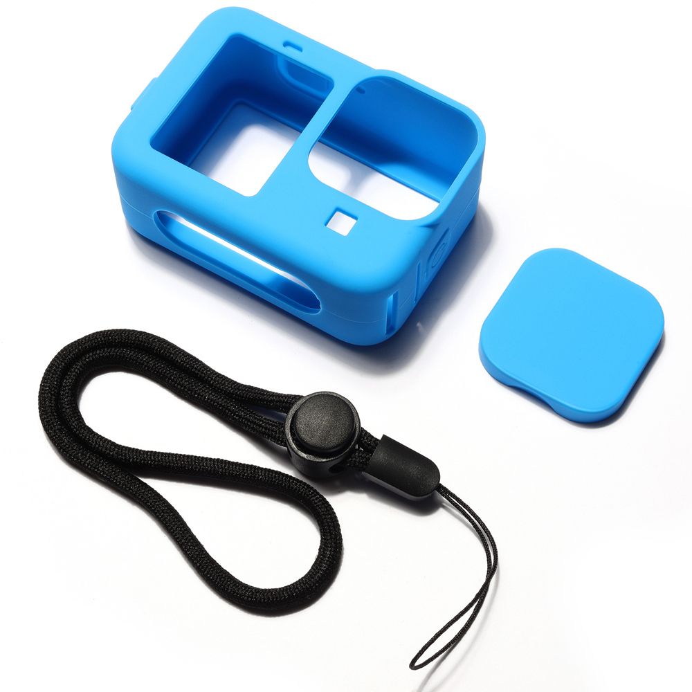 HSFJHSS Dustproof Shell Shockproof Rubber Silicone Housing Protective Case Protective Cover For gopro hero 9 Camera Lens Protect Cover Action Camera Shell Camera Case