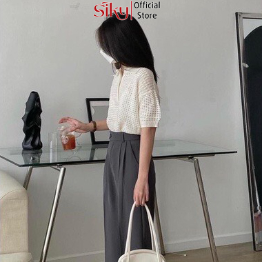 Áo polo lưới nữ SIKY chất len đẹp - APL01