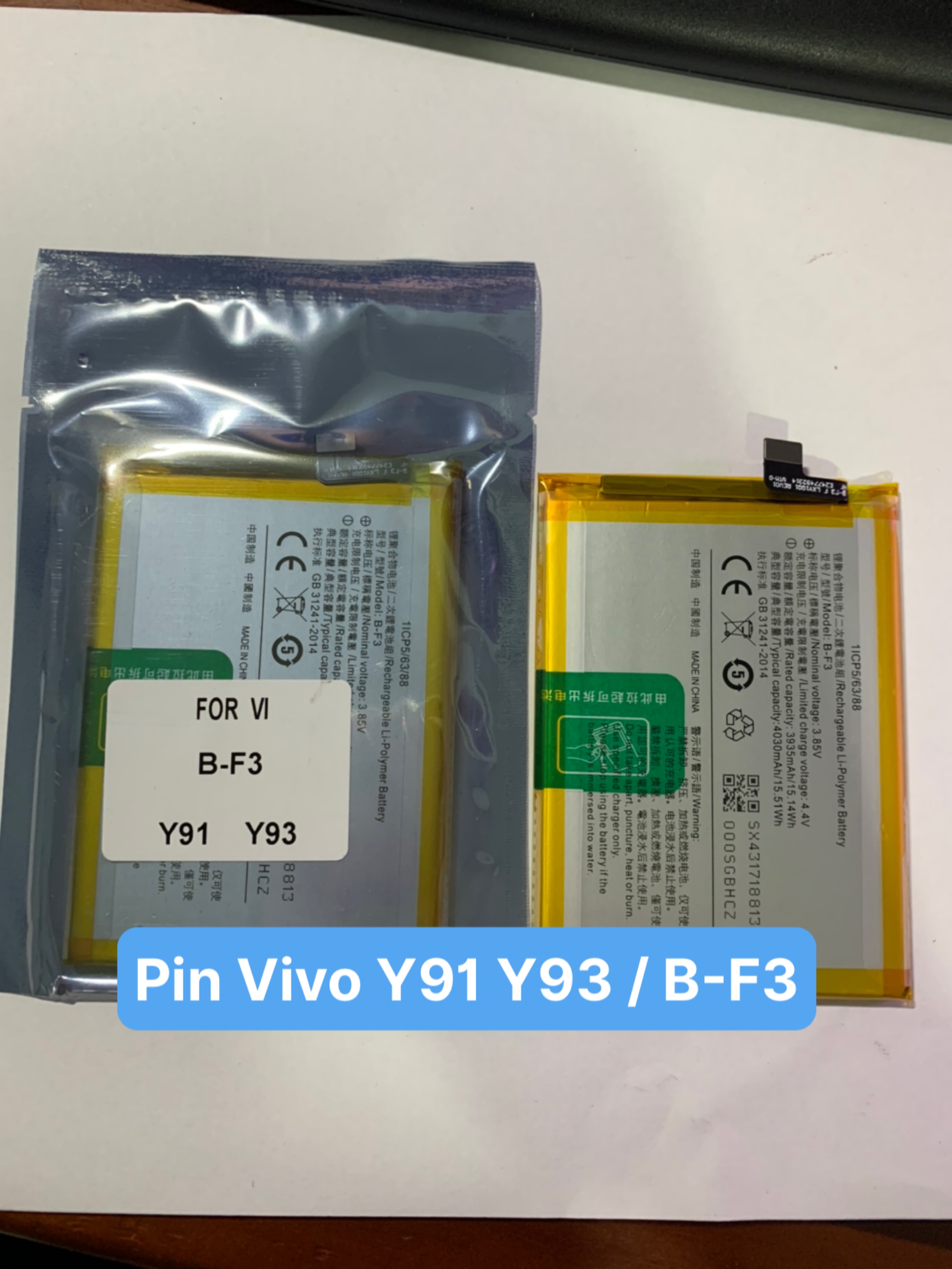 Pin zin hãng vivo y91/y91c/y93/y95/ dùng chung