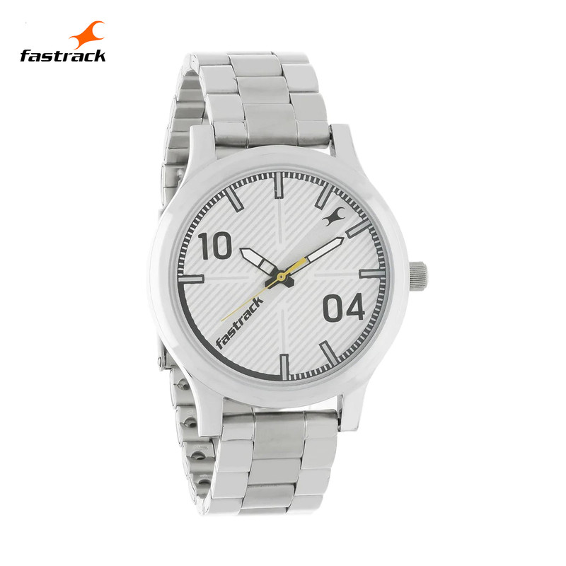 Fastrack Fundamentals White Dial Analog Men's Watch 38051SM01