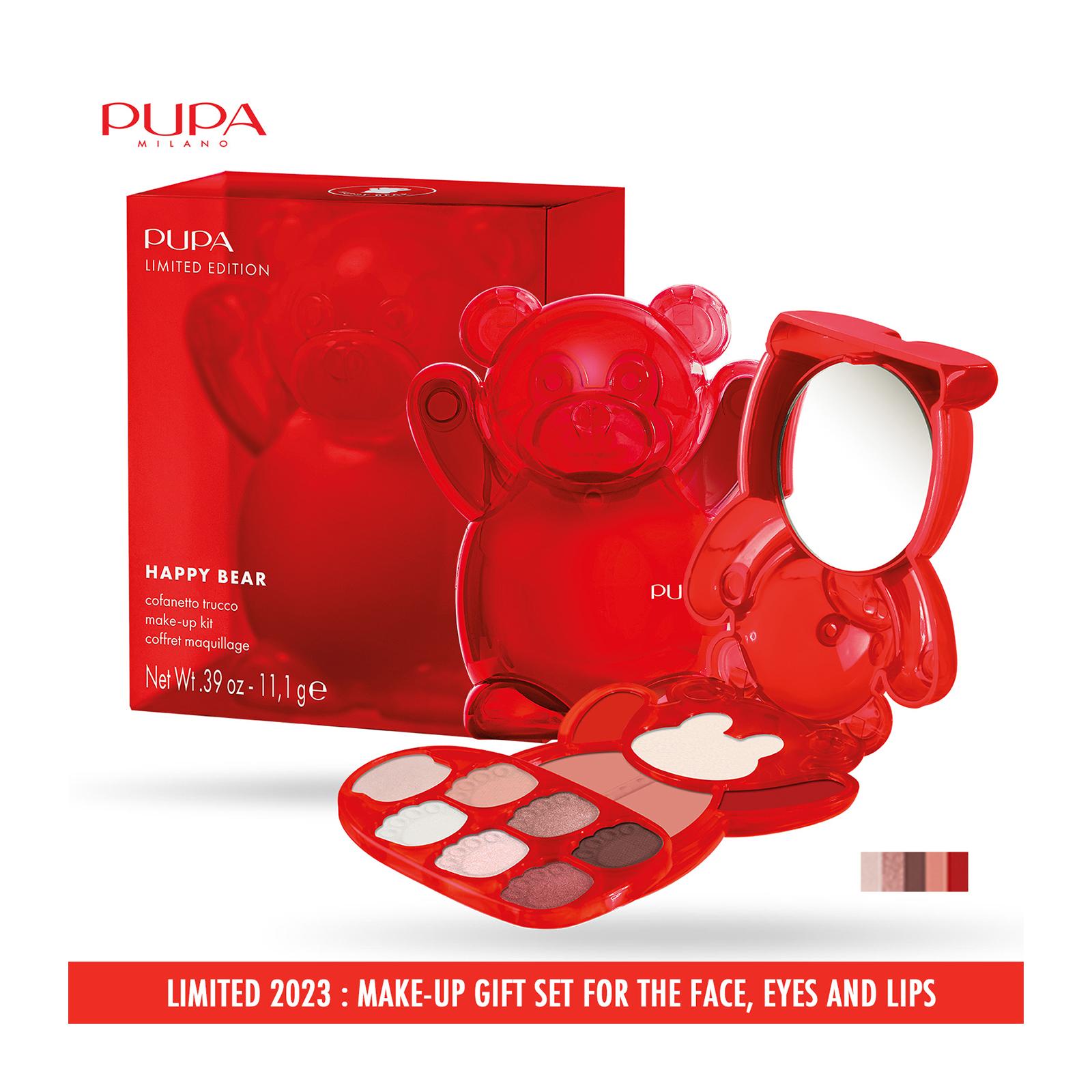 Pupa Milano Happy Bear Make Up Kit 003 - Red Make-up set for the