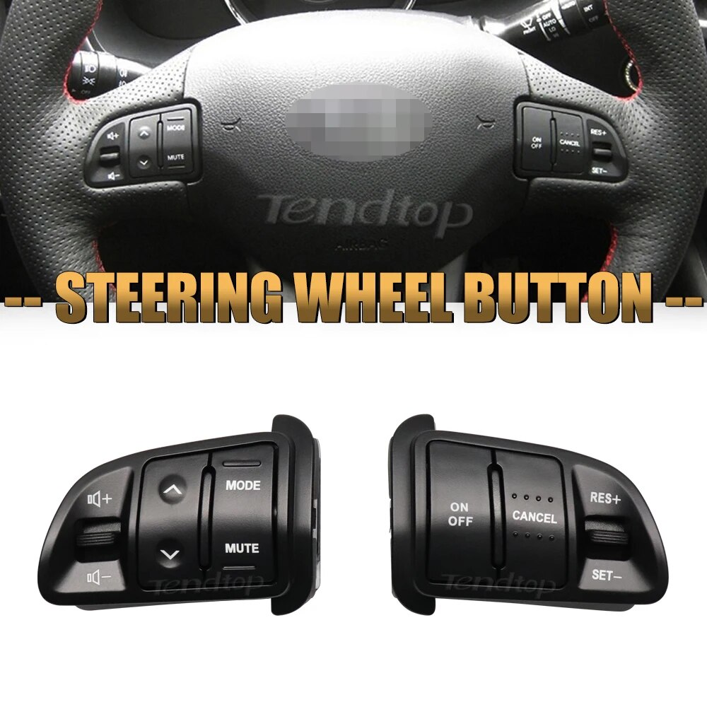 【Customer favorite】 For Kia Sportage 2011 2012 2013 2014 2016 Multifunction Steering Wheel Cruise Control Button Bluetooth Audio Phone Volume Switch