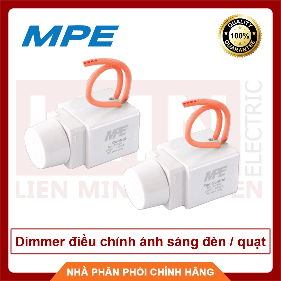 MPE, Dimmer điều chỉnh ánh sáng đèn, Dimmer điểu chỉnh tốc độ quạt, , Hàng Việt Nam, Chất Lượng Cao