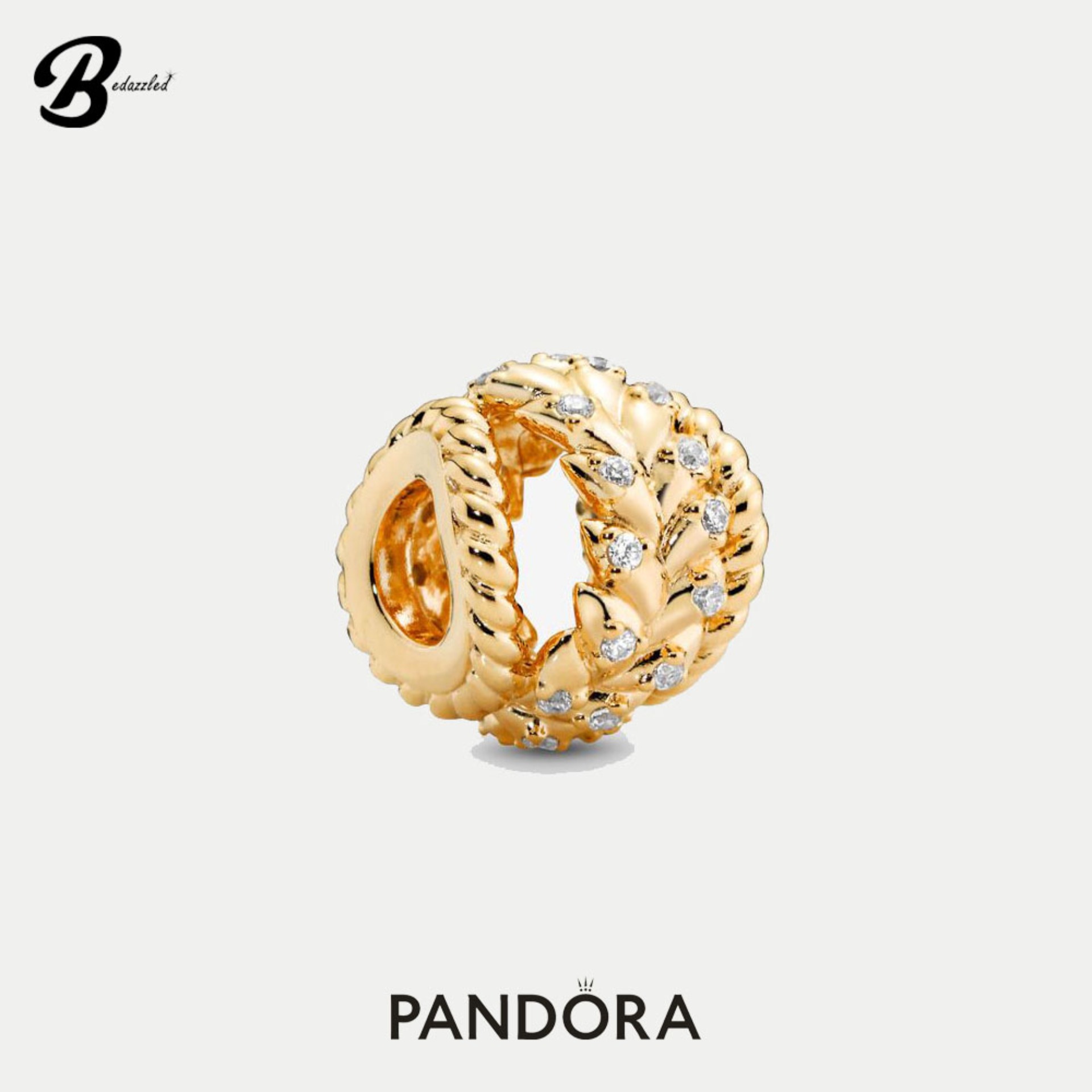 Pandora Openwork Wheat Grains Charm 