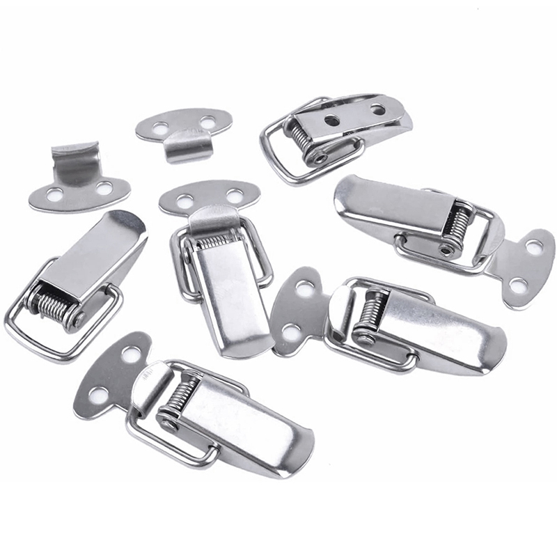 Stainless Steel Toggle Box Lock Cap Lock Hardware Buckle Spring Loaded Latch. 